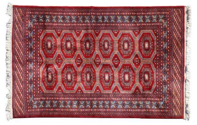HAND-TIED BOKHARA RUG, APPROX