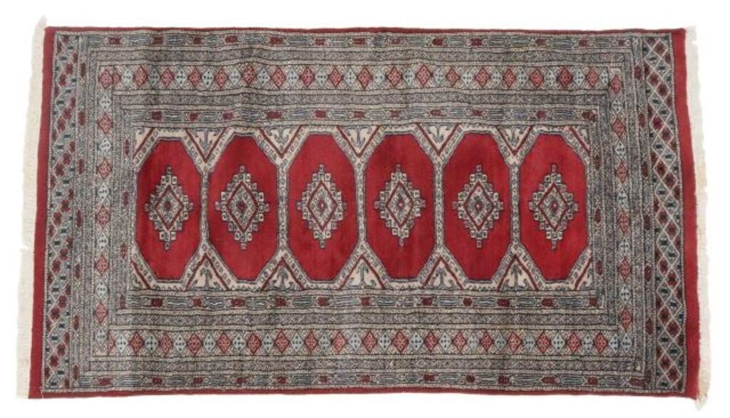 HAND-TIED BOKHARA RUNNER, PAKISTAN,