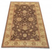 HAND-TIED BROWN FLORAL PESHAWA