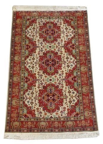 HAND-TIED CAUCASIAN RUG, 3'8" X