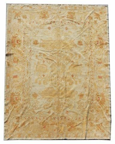 HAND-TIED EGYPTIAN OUSHAK RUG,