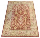 HAND-TIED FLORAL PESHAWAR RUG,