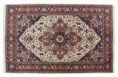 HAND-TIED HERIZ MEDALLION RUG,