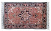 HAND-TIED INDO-HERIZ RUG, 6'0"
