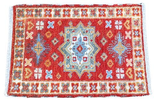 HAND-TIED INDO-KAZAK RUG,