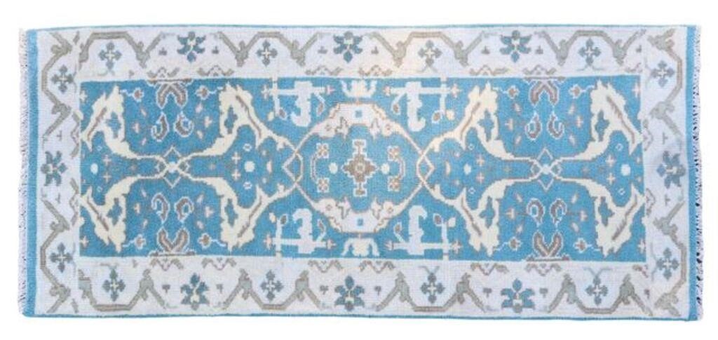 HAND-TIED INDO-KAZAK RUG, 5'10" X