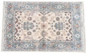 HAND-TIED INDO OUSHAK RUG, 6'