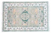 HAND-TIED INDO-OUSHAK RUG, 6'