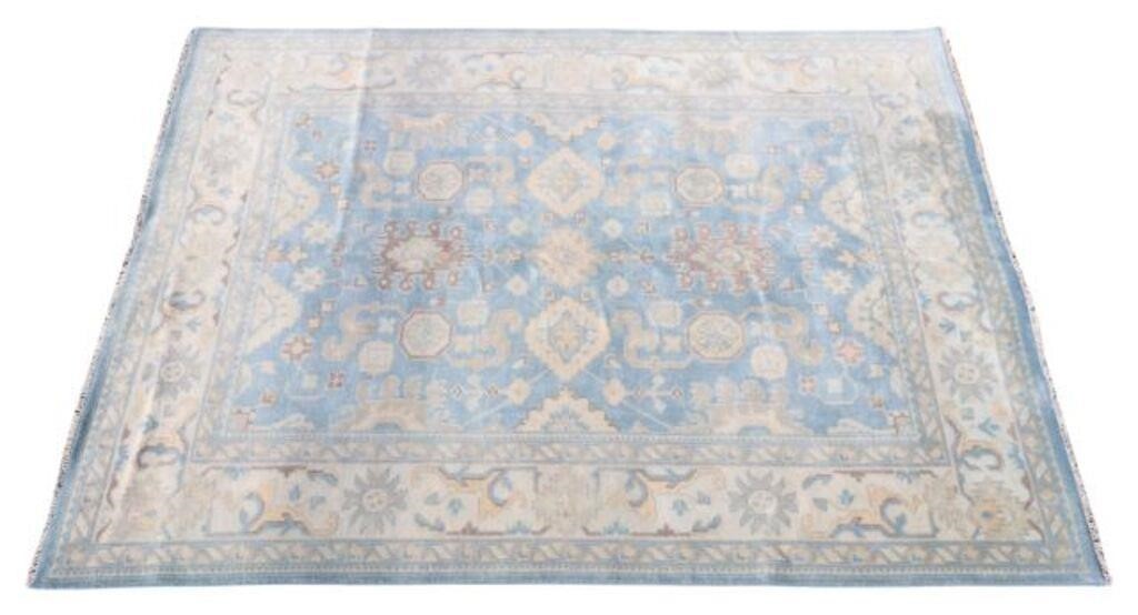HAND-TIED INDO-OUSHAK RUG, 9'7" X
