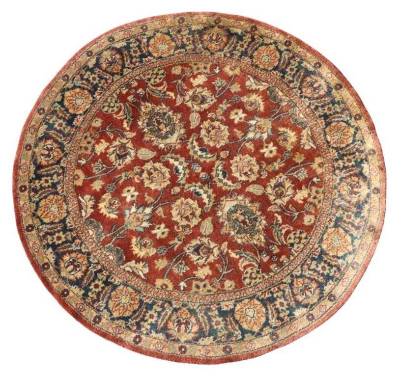 HAND-TIED INDO TABRIZ RUG,