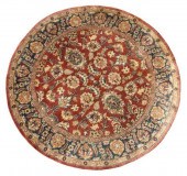HAND-TIED INDO TABRIZ RUG, 6'2