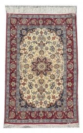 HAND-TIED ISAFAN RUG, MOHAIR O