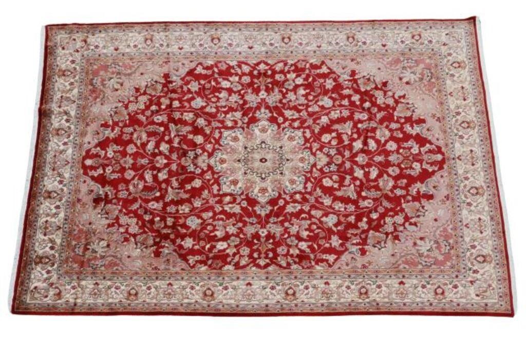 HAND-TIED JAIPUR RUG, INDIA,