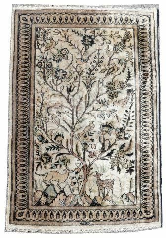 HAND-TIED JAIPUR RUG, INDIA, 5'1" X