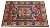 HAND-TIED KAZAK RUG, INDIA, 9'