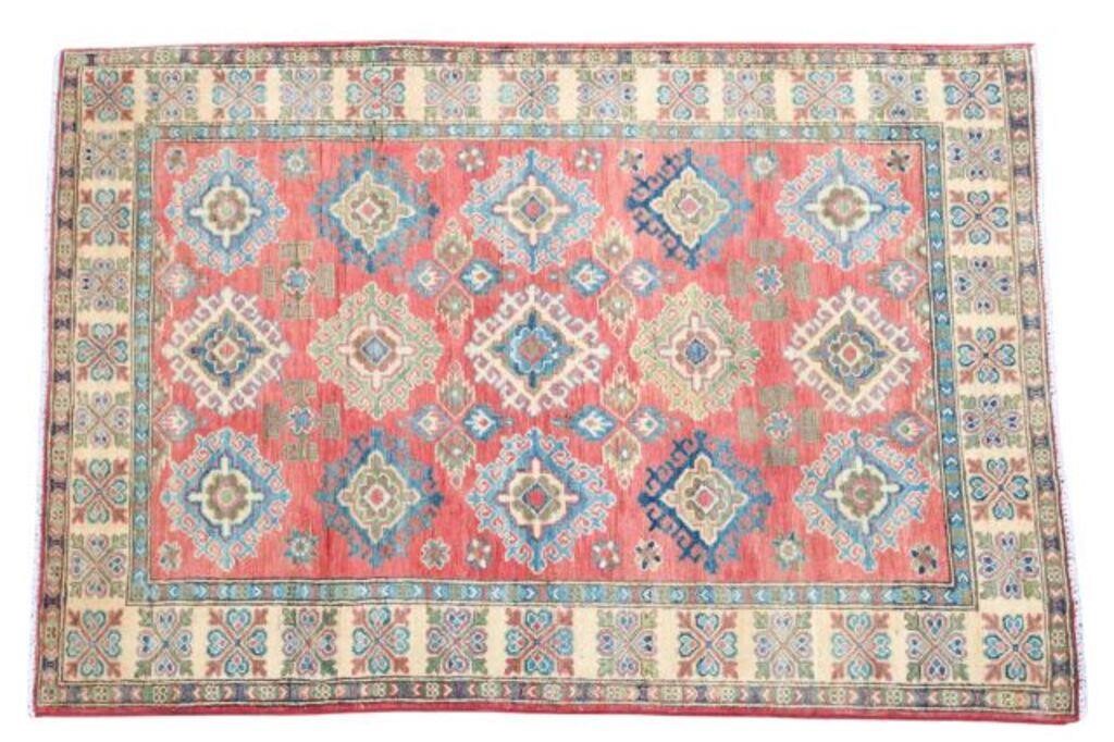 HAND-TIED KAZAK RUG, PAKISTAN, 5'9"