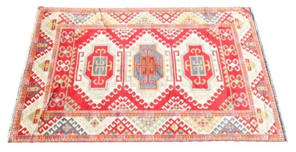 HAND-TIED KAZAK RUG, PAKISTAN, 9'9"