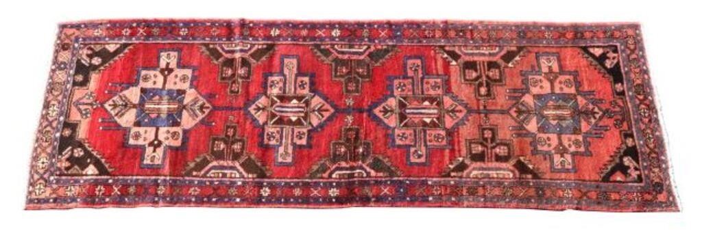 HAND-TIED KAZAK RUNNER, 9'2" X