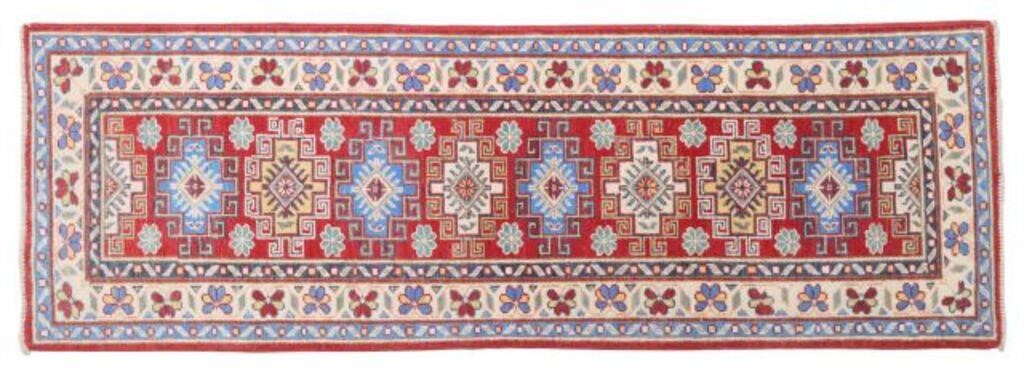 HAND-TIED KAZAK RUNNER, PAKISTAN,