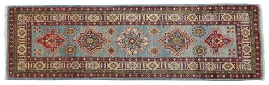 HAND-TIED KAZAK RUNNER, PAKISTAN,