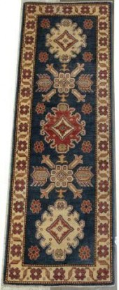 HAND-TIED KAZAK RUNNER RUG, 6'