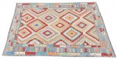 HAND-TIED KILIM RUG, 9'9" X 7'