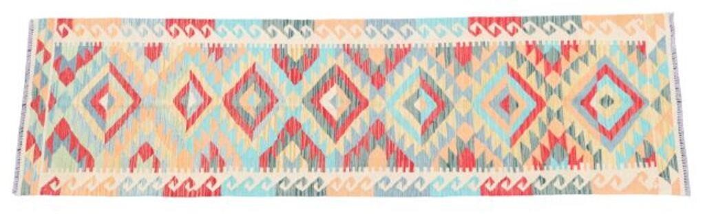 HAND-TIED KILIM RUNNER, PAKISTAN,
