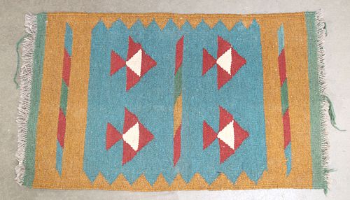 HAND-TIED KILIM SCATTER RUG,