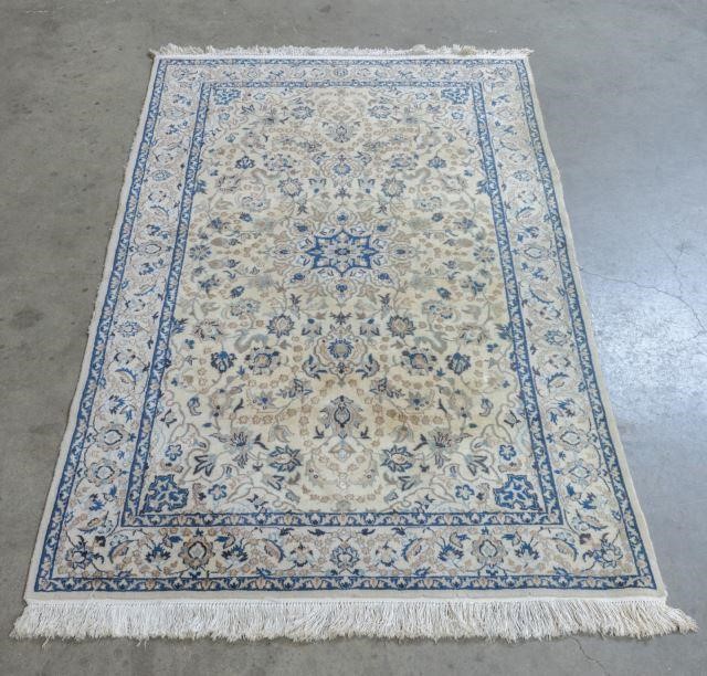 HAND-TIED NAIN RUG, 6'5" X