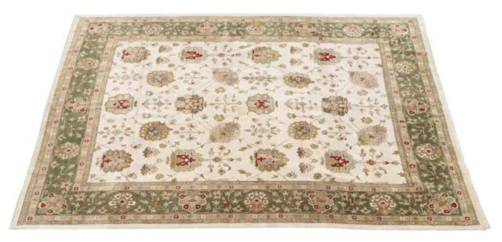 HAND-TIED OUSHAK RUG, INDIA,