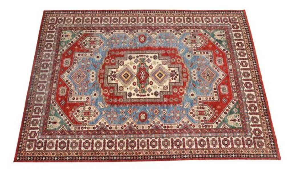 HAND-TIED PAKISTAN KAZAK RUG, 11'1"