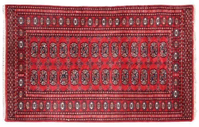HAND-TIED PAKISTANI BOKHARA RUG, 