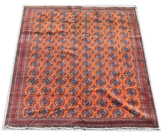 HAND-TIED PAKISTANI BOKHARA RUG,