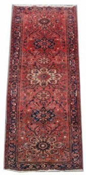 HAND-TIED PERSIAN AHAR RUNNER,