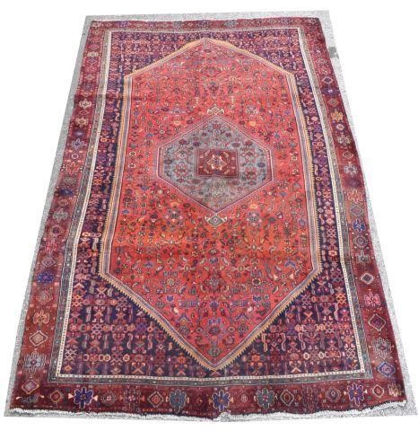 HAND-TIED PERSIAN BIJAR RUG, 9'7" X