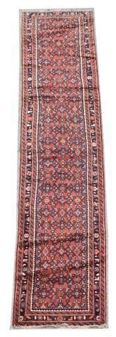 HAND-TIED PERSIAN BIJAR RUNNER, 13'
