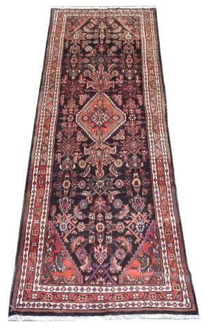 HAND-TIED PERSIAN BIJAR RUNNER RUG,