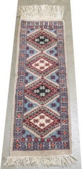 HAND-TIED PERSIAN BOKHARA RUG,