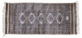 HAND-TIED PERSIAN BOKHARA RUG,