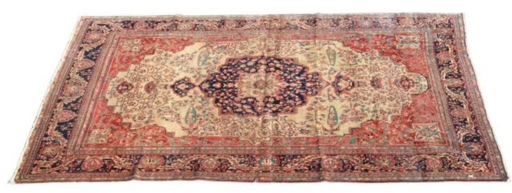 HAND-TIED PERSIAN FARAHAN RUG,