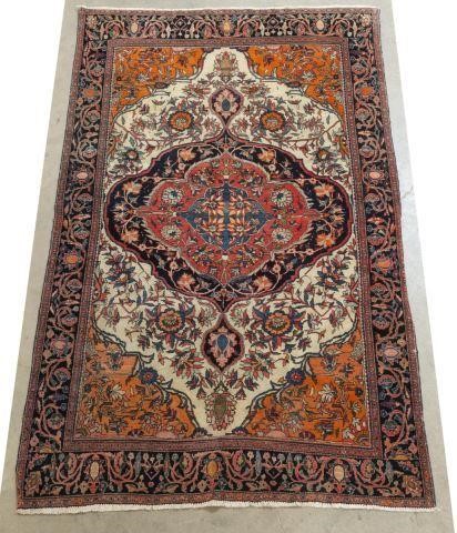 HAND-TIED PERSIAN FARAHAN RUG, 6'7"