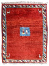 HAND-TIED PERSIAN GABBEH WOOL