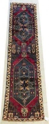 HAND-TIED PERSIAN HAMADAN FLOO