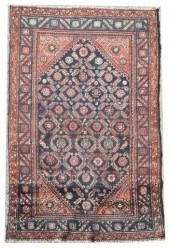 HAND-TIED PERSIAN HAMADAN RUG,