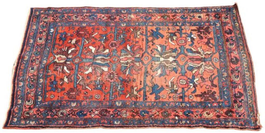 HAND-TIED PERSIAN HAMADAN RUG, 5'6"
