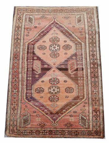 HAND-TIED PERSIAN HAMADAN RUG,