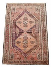 HAND-TIED PERSIAN HAMADAN RUG,