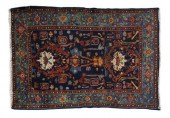 HAND-TIED PERSIAN HAMADAN RUG,