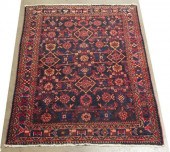 HAND-TIED PERSIAN HAMADAN RUG,