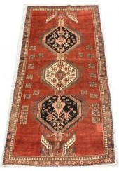 HAND-TIED PERSIAN HAMADAN RUG,